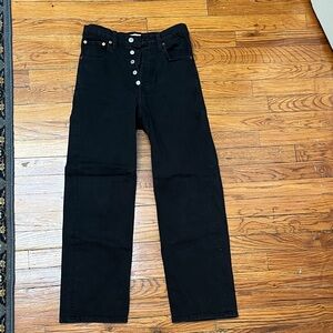 Levi’s Straight Leg Black Jeans